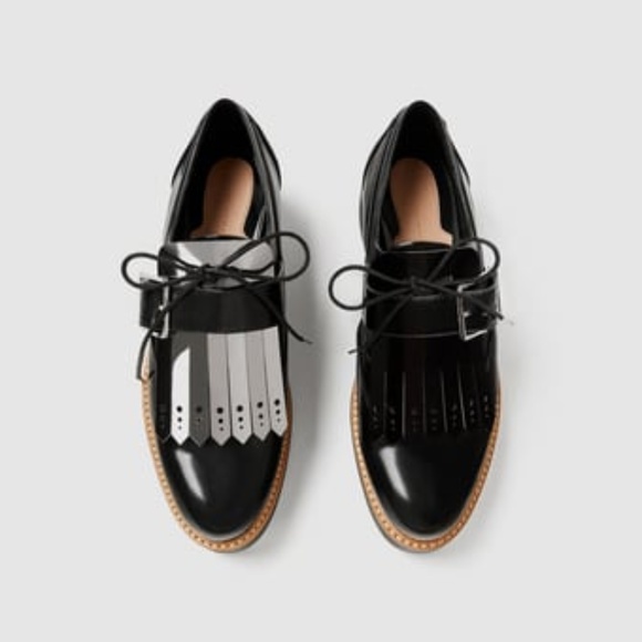 flatform derby shoes